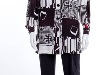 Soyut geometrik formlar ile kadar baskı kapat.