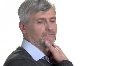 Onun çene dokunmadan süre düşünme yakışıklı iş adamı indir.