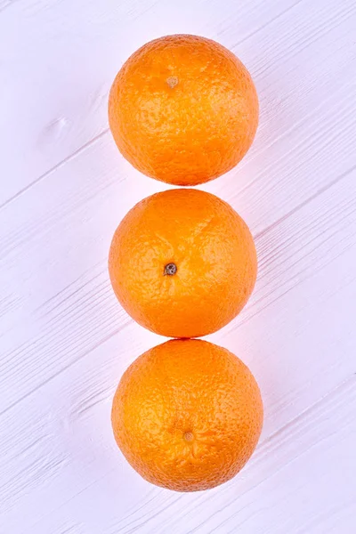 Baris jeruk segar, tampilan atas . — Stok Foto