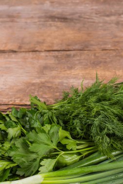 Yeşil sebze temizlendi.