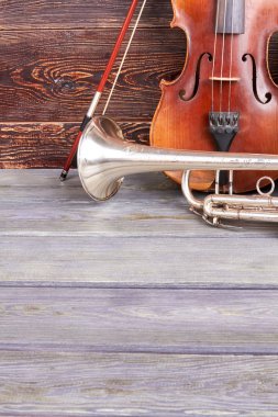 Orchestral musical instruments. clipart