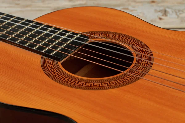 Acoustic guitar close up. — Stock Photo, Image