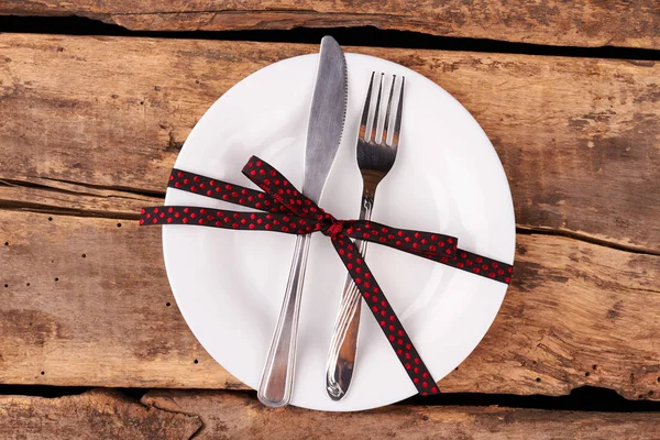 Halloween holiday plate and cutlery.