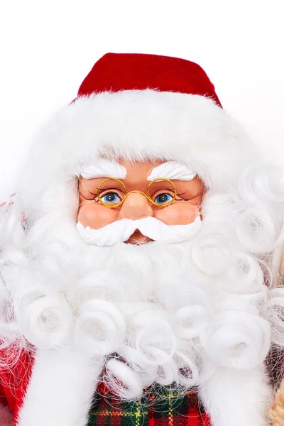 Retrato de cerca de la muñeca de Santa Claus . —  Fotos de Stock