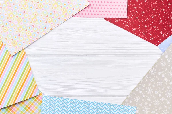 Patterned paper for craft, copy space. — Stock Photo, Image