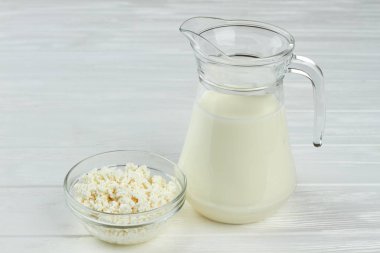 Süt ve süt ürünleri arka plan.