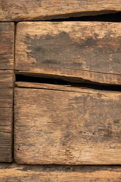 グランジ亀裂の木製の背景. — ストック写真