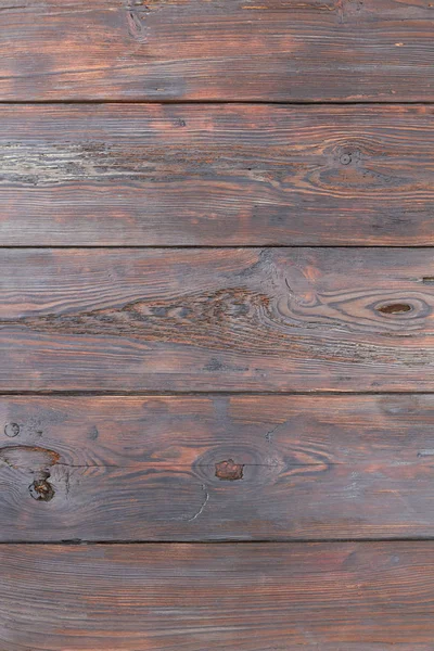 Fond texture bois foncé avec planches horizontales . — Photo
