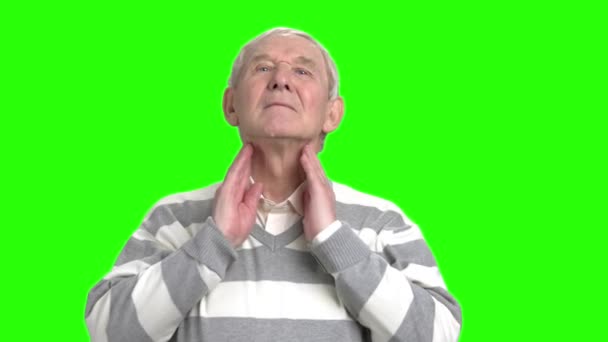 Grand-père a mal au cou. . — Video