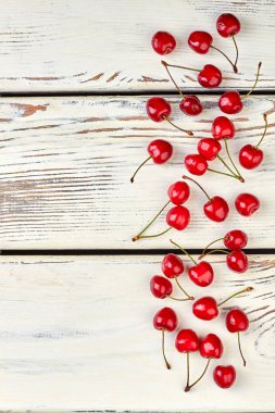 Olgun kiraz sınır ve uzay kopyalayın.