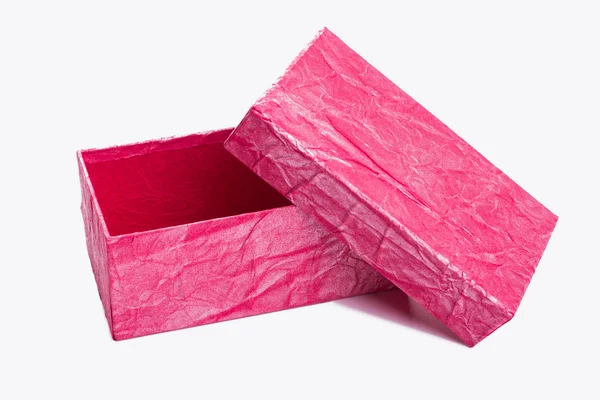 Otwórz pudełko różowy. — Zdjęcie stockowe