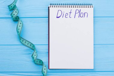 diyet planı kavramı.