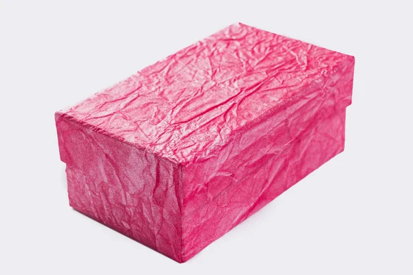 Różowy teksturowanej pudełko z bliska. — Zdjęcie stockowe