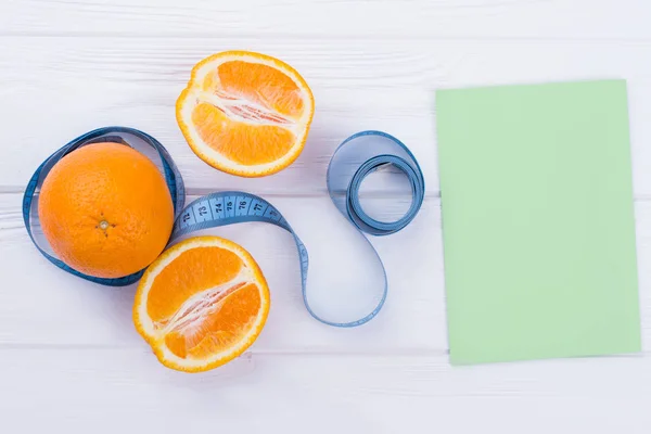 Konsep penurunan berat badan dan makanan yang sehat . — Stok Foto