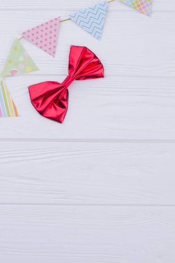 Doğum günü partisi süslemeleri, üst görünüm.