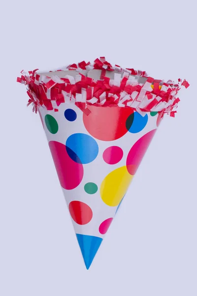 Sombrero de cono de fiesta para celebración de cumpleaños . —  Fotos de Stock