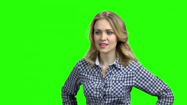 Genç düşünceli kadının bir fikri var..