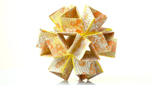 Güzel modüler origami çiçek. — Stok fotoğraf