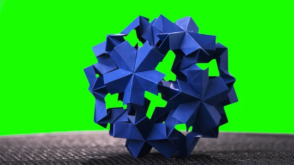 Spherical modular origami object.