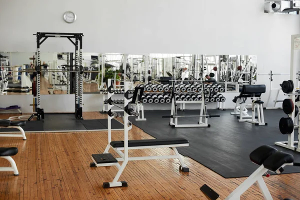 Gym interior with equipment. — Stock Photo, Image