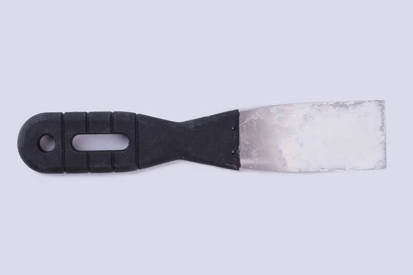Old spatula isolated on white background. — Stock Photo, Image