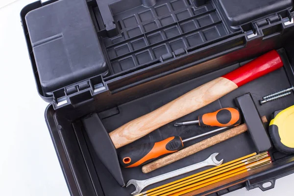 Case with construction tools. — Stock Photo, Image