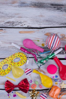 Renkli süslemeleri ile Carnival parti arka plan.