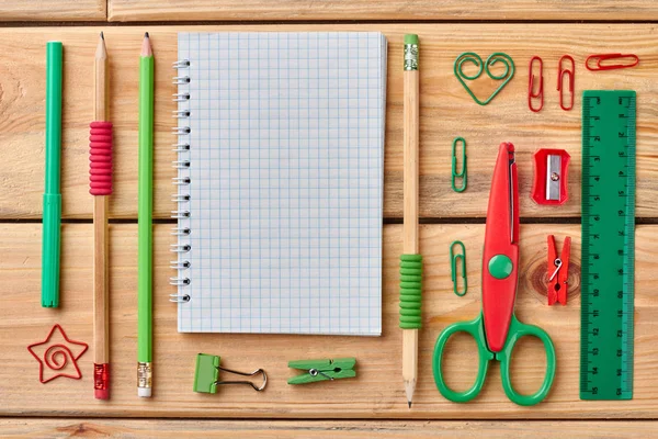 École ou fournitures de bureau fond . — Photo