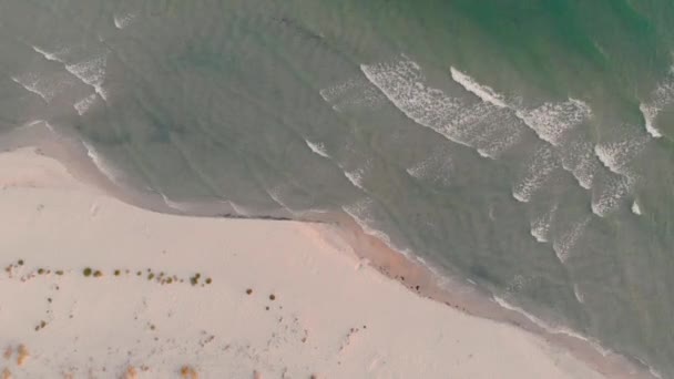 Bord de mer, paysage aérien . — Video