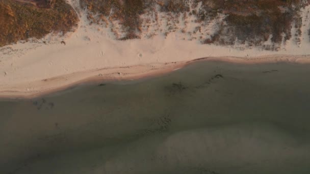 Vue aérienne par drone de la mer et du littoral . — Video