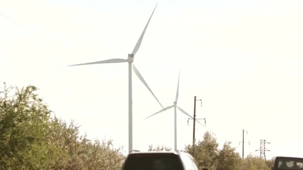 Farma wiatrowa. — Wideo stockowe