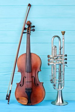 Musical instruments of orchestra. clipart