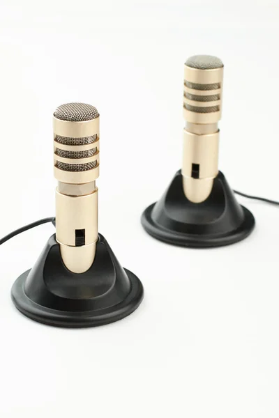 Mini microfoni stereo a condensatore . — Foto Stock