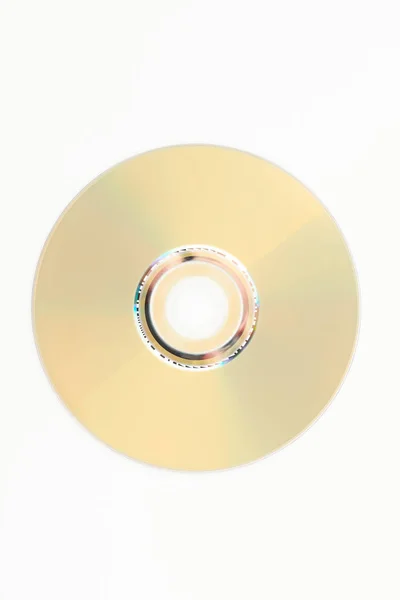 Disco DVD en blanco sobre fondo blanco . — Foto de Stock