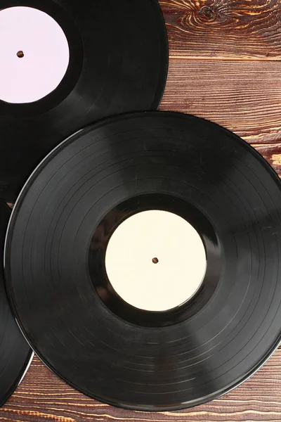 Schallplatten Hintergrund, Ansicht von oben. — Stockfoto