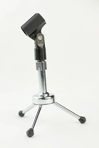 Short rack stand for microphone. — Stock Photo, Image