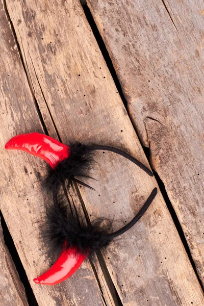 Red devil horns headband.