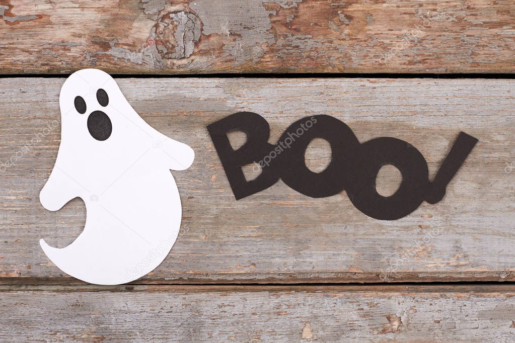 White paper ghost for Halloween holiday.