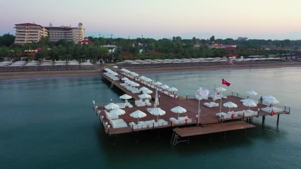 Pittoresco paesaggio marino mediterraneo in Turchia. — Video Stock