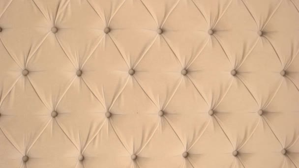 Beżowy kolor sofa tekstury. — Wideo stockowe