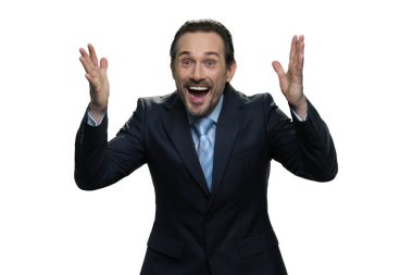 Başarılı iş adamının portresi.