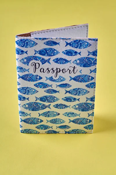 Fish pattern passport cover.