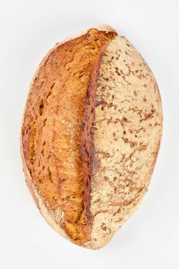 Taze ev yapımı ekmek, üst manzara..