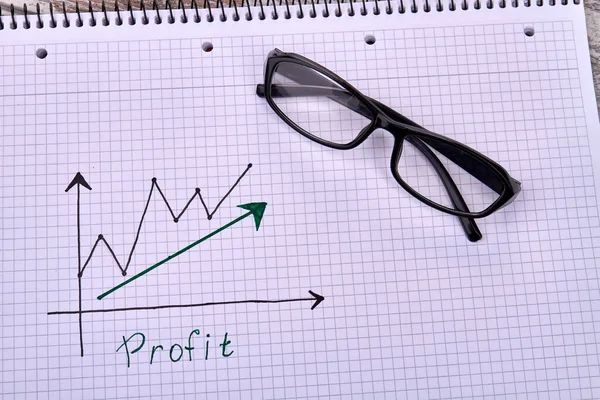 Business profits growth concept.