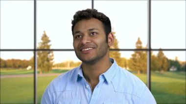 Mutlu hayaller kuran genç adam.