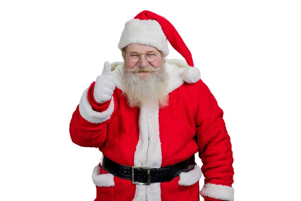 Studio shot of smiling Santa Claus. — Stock Photo, Image