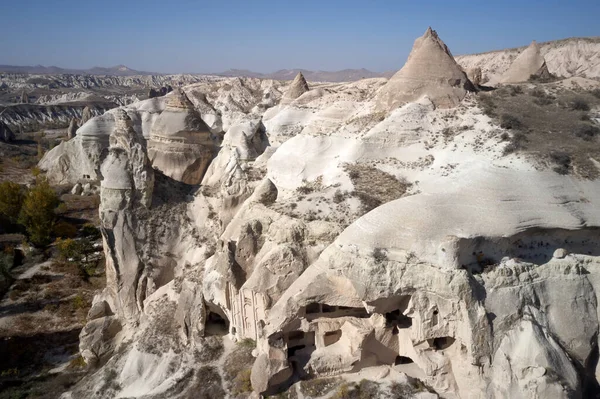 Casas de piedra de Capadocia, Turquía. — Foto de Stock