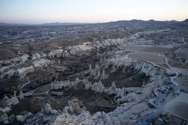 Vista aérea del valle de Goreme. — Foto de Stock