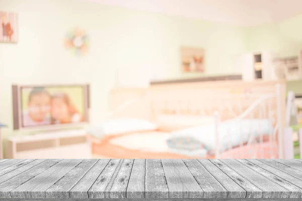 Знешкоджений Bedroom Style Blur Bedroom Background — стокове фото