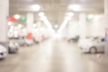 bokeh ışık arka plan arka plan olarak kullanmak için otopark arabalar bulanıklık.